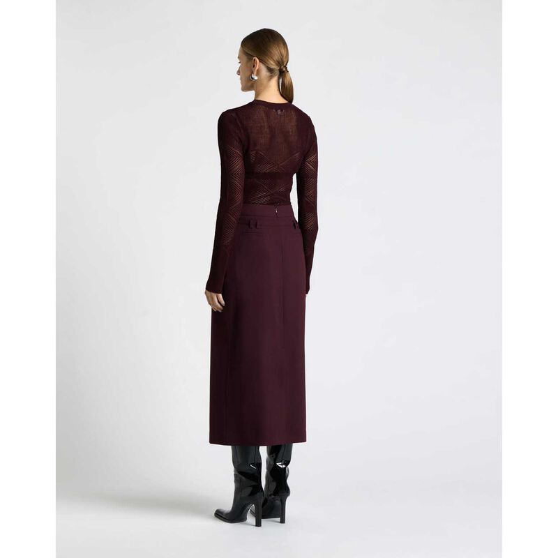 Cue European Tailored Column Midi Skirt image number 1